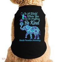In A World Where You Can Be Anything Be Kind Elephant Doggie Tank thumb 0