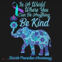 In A World Where You Can Be Anything Be Kind Elephant Doggie Tank thumb 4