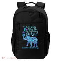 In A World Where You Can Be Anything Be Kind Elephant Backpack thumb 0