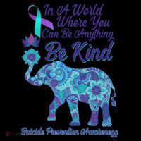 In A World Where You Can Be Anything Be Kind Elephant Coffee Mug thumb 5