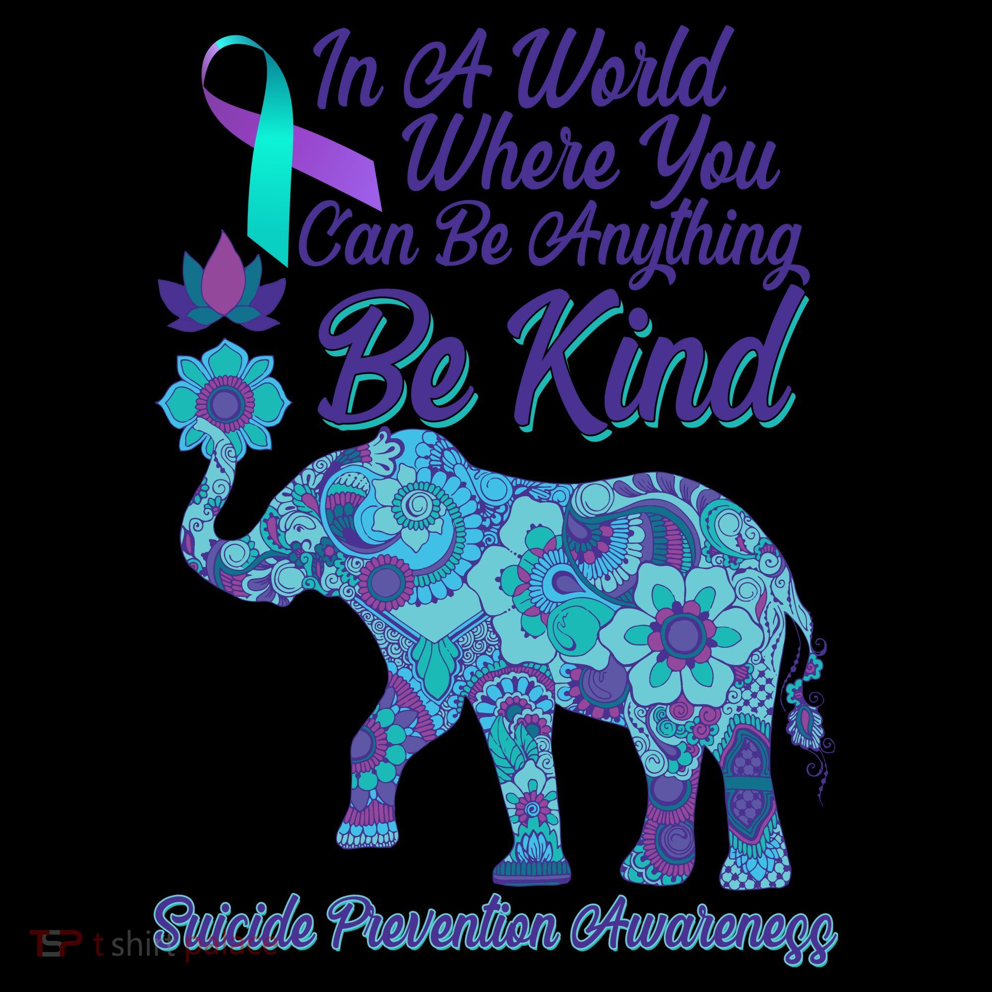 In A World Where You Can Be Anything Be Kind Elephant Coffee Mug