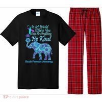 In A World Where You Can Be Anything Be Kind Elephant Pajama Set thumb 0