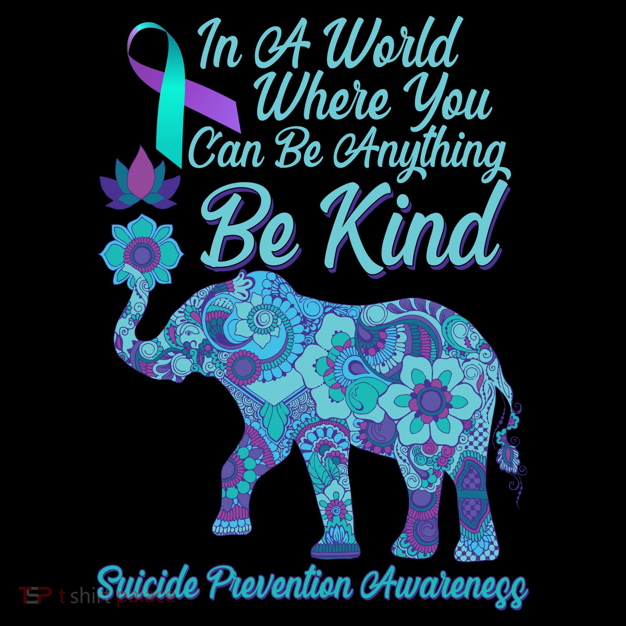 In A World Where You Can Be Anything Be Kind Elephant Women's Hoodie