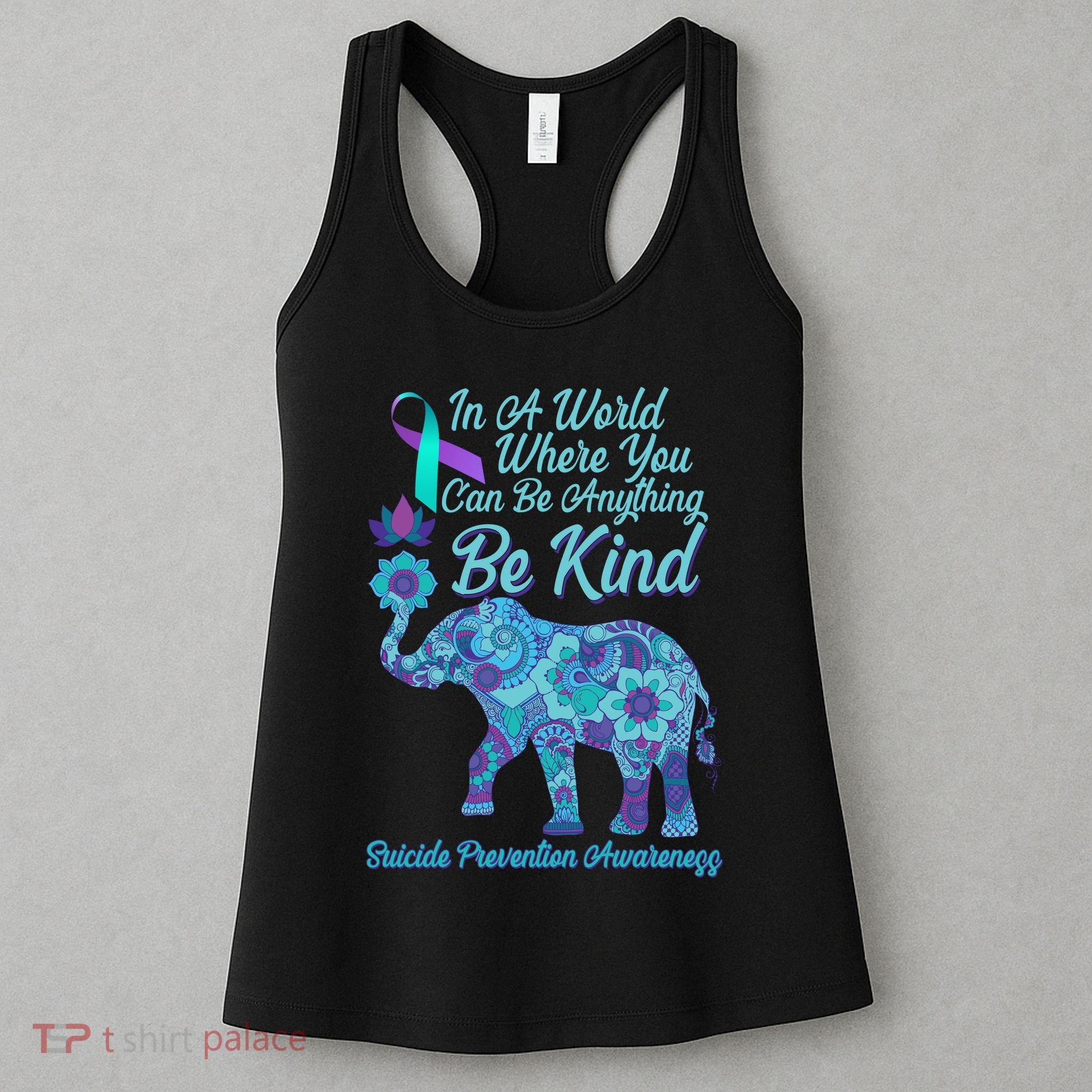 In A World Where You Can Be Anything Be Kind Elephant Women's Tank Top