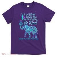 In A World Where You Can Be Anything Be Kind Elephant T-Shirt thumb 0