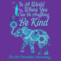 In A World Where You Can Be Anything Be Kind Elephant Mousepad thumb 1