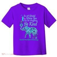 In A World Where You Can Be Anything Be Kind Elephant Toddler T-Shirt thumb 0