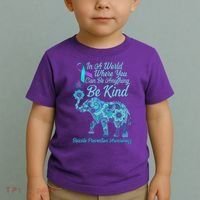 In A World Where You Can Be Anything Be Kind Elephant Toddler T-Shirt thumb 2