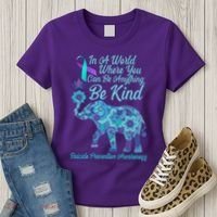 In A World Where You Can Be Anything Be Kind Elephant Women's T-Shirt thumb 3