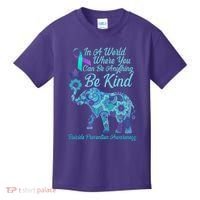 In A World Where You Can Be Anything Be Kind Elephant Kids T-Shirt thumb 0