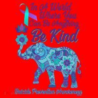 In A World Where You Can Be Anything Be Kind Elephant Santa Hat thumb 1