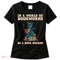 In A World Full Of Bookworms Be A Book Dragon Women's T-Shirt thumb 0
