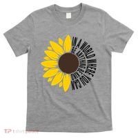 In A World Where You Can Be Anything Be Kind Sunflower Anti Bullying T-Shirt thumb 0