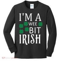 I'm A Wee Bit Irish Kids Long Sleeve Shirt thumb 0