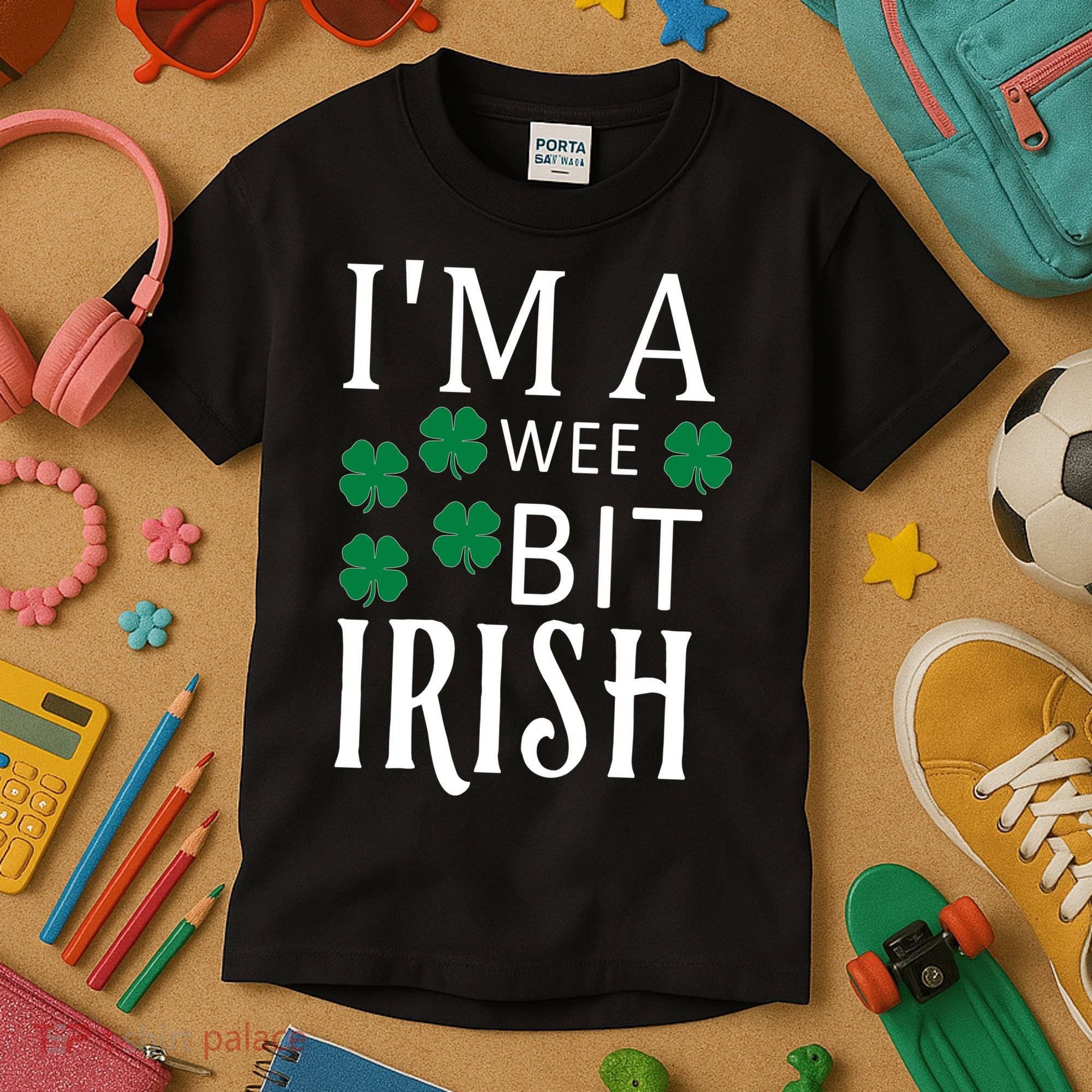 I'm A Wee Bit Irish Kids T-Shirt