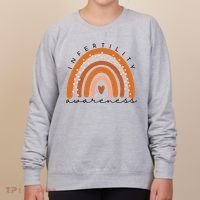 Infertility Awareness Week In April We Wear Orange IVF Women's Sweatshirt thumb 0