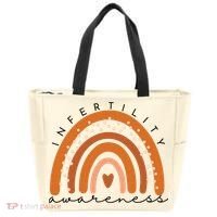 Infertility Awareness Week In April We Wear Orange IVF Tote Bag thumb 0