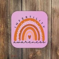 Infertility Awareness Week In April We Wear Orange IVF Coaster thumb 0