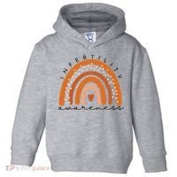 Infertility Awareness Week In April We Wear Orange IVF Toddler Hoodie thumb 0