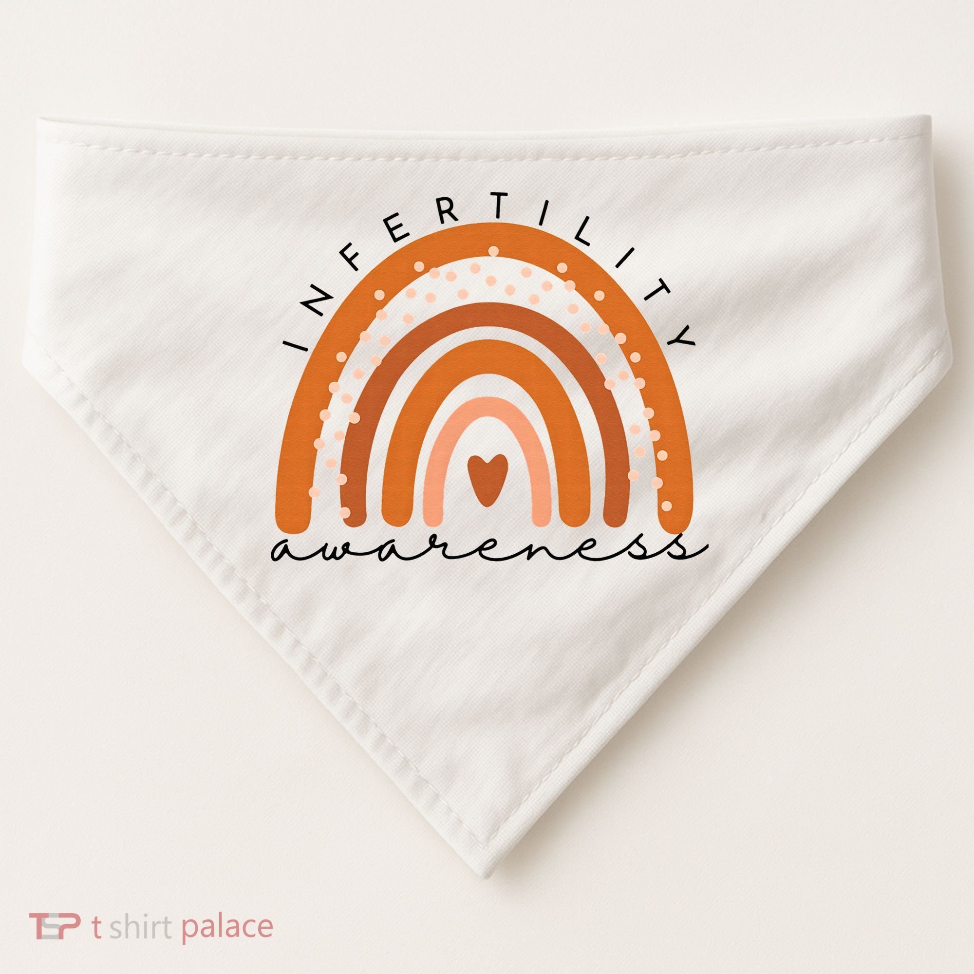 Infertility Awareness Week In April We Wear Orange IVF USA-Made Doggie Bandana