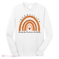 Infertility Awareness Week In April We Wear Orange IVF Long Sleeve Shirt thumb 0