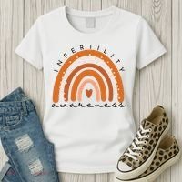 Infertility Awareness Week In April We Wear Orange IVF Women's T-Shirt thumb 3