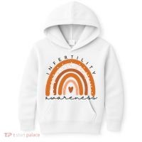 Infertility Awareness Week In April We Wear Orange IVF Kids Hoodie thumb 0