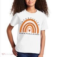 Infertility Awareness Week In April We Wear Orange IVF Kids T-Shirt thumb 2