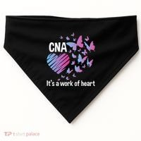 It's A Work Of Heart CNA Certified Nursing Assistant USA-Made Doggie Bandana thumb 0