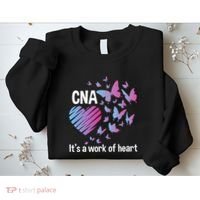 It's A Work Of Heart CNA Certified Nursing Assistant Sweatshirt thumb 2