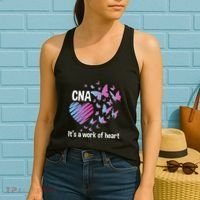 It's A Work Of Heart CNA Certified Nursing Assistant Women's Tank Top thumb 2