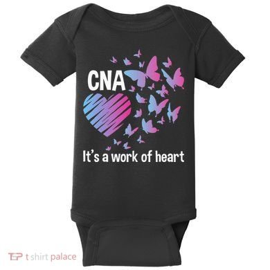 It's A Work Of Heart CNA Certified Nursing Assistant Baby Bodysuit
