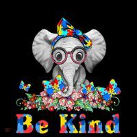 In A World Where You Can Be Anything Be Kind Autism Elephant Coffee Mug thumb 5