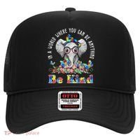 In A World Where You Can Be Anything Be Kind Autism Elephant Hat thumb 0