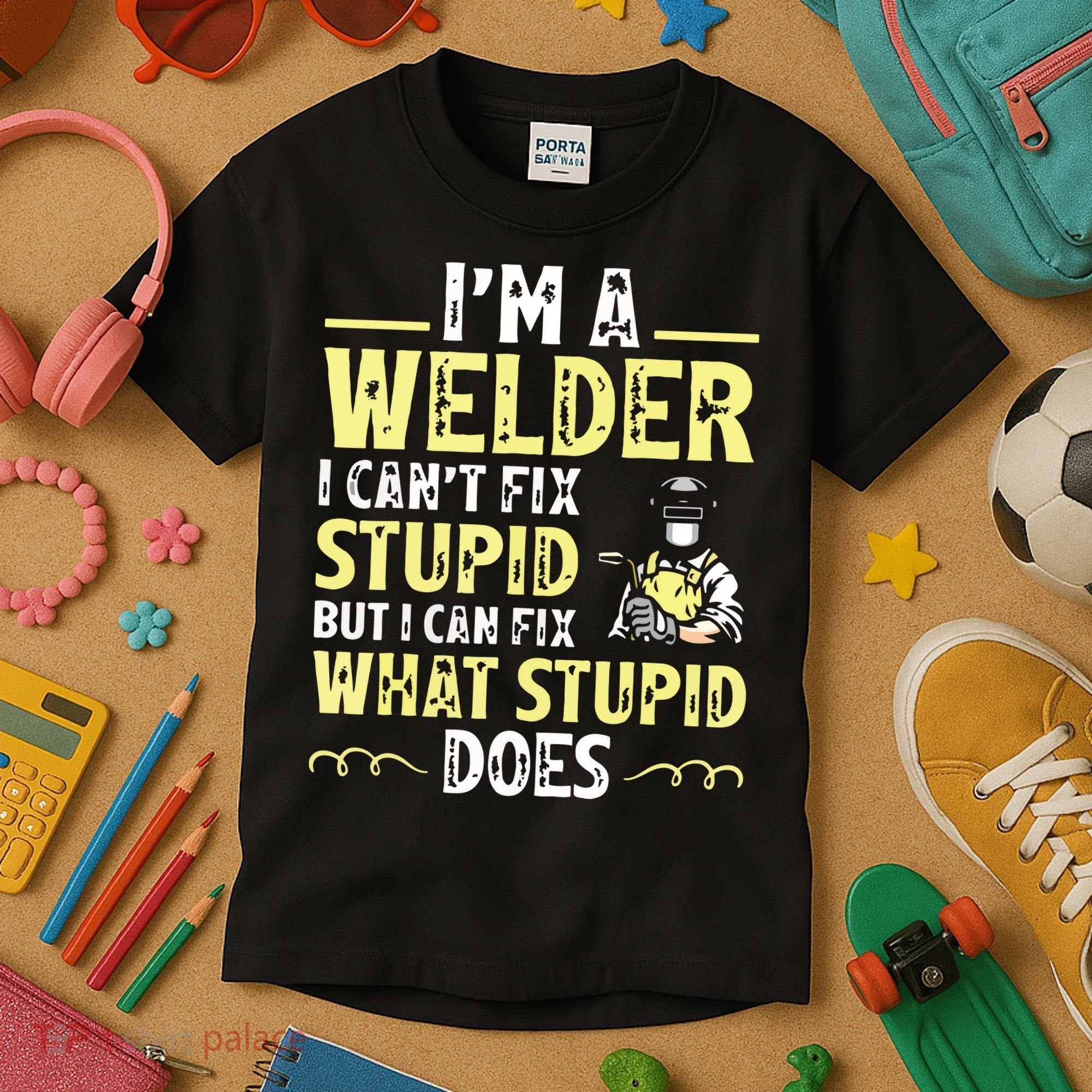 I'm A Welder I Can't Fix Stupid Funny Welding Tee Kids T-Shirt