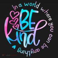 In A World Where You Can Be Anything Be Kind Kindness Gift Women's Hoodie thumb 2