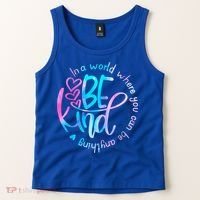 In A World Where You Can Be Anything Be Kind Kindness Gift Tank Top thumb 2