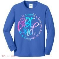 In A World Where You Can Be Anything Be Kind Kindness Gift Kids Long Sleeve Shirt thumb 0