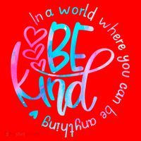 In A World Where You Can Be Anything Be Kind Kindness Gift Santa Hat thumb 1