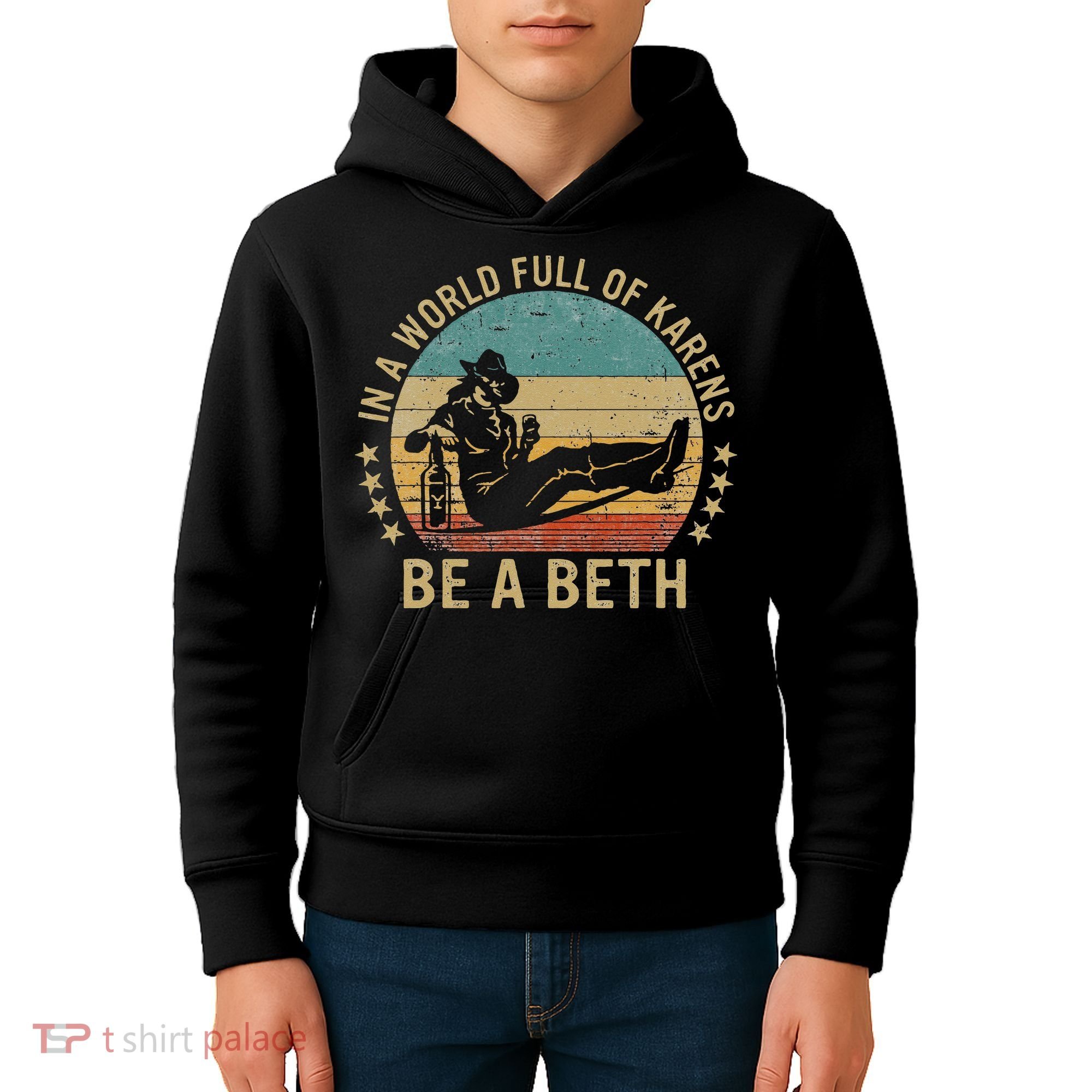 In A World Full Of Karens Be A Beth Kids Hoodie