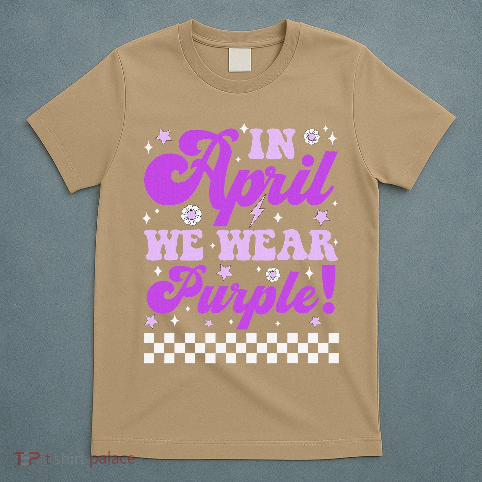 In April We Wear Purple Military Child Month Military T-Shirt
