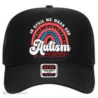 In April We Wear Red Autism Awareness Acceptance Red Hat thumb 0
