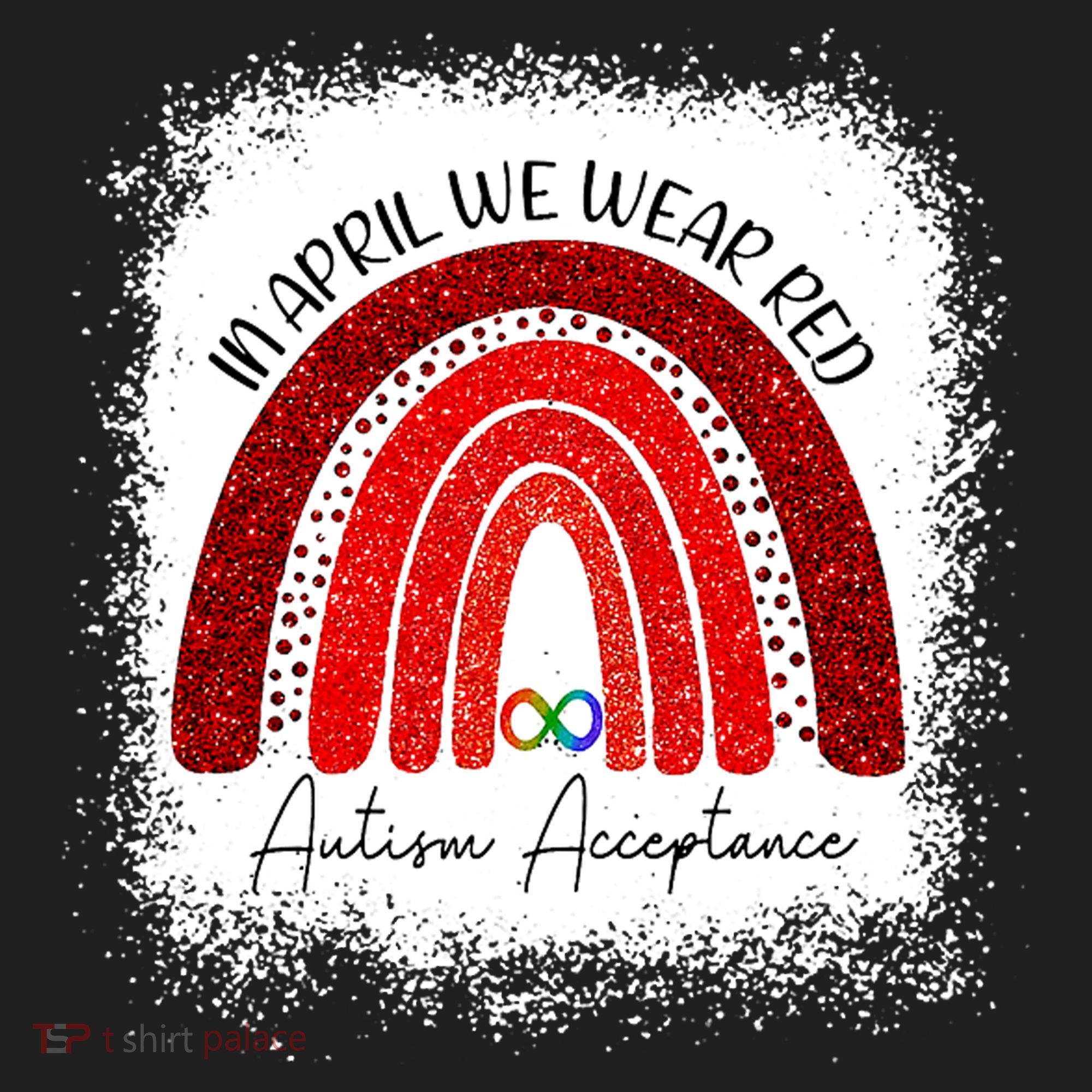 In April We Wear Red Autism Acceptance Beanie