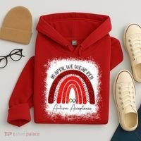 In April We Wear Red Autism Acceptance Hoodie thumb 4