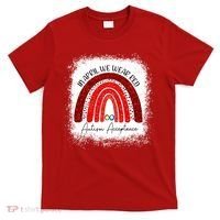 In April We Wear Red Autism Acceptance T-Shirt thumb 0