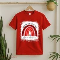 In April We Wear Red Autism Acceptance T-Shirt thumb 2