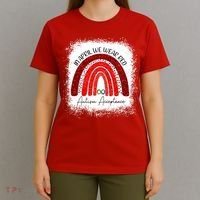In April We Wear Red Autism Acceptance T-Shirt thumb 4