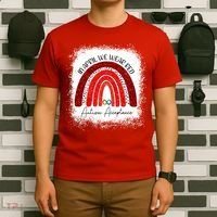In April We Wear Red Autism Acceptance T-Shirt thumb 6