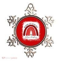 In April We Wear Red Autism Acceptance Ornament thumb 0