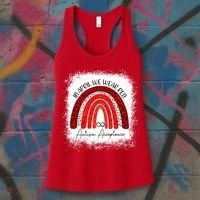 In April We Wear Red Autism Acceptance Women's Tank Top thumb 3